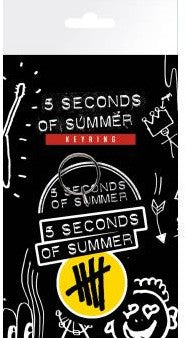 5 Seconds Of Summer Yellow Logo Keychain