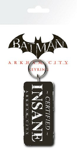 Batman Arkham City Certified Insane Keychain