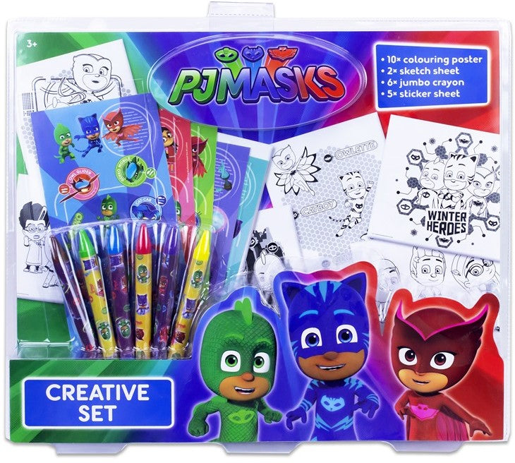Pj Mask Superpigiamini Creative Set With Poster And Stickers