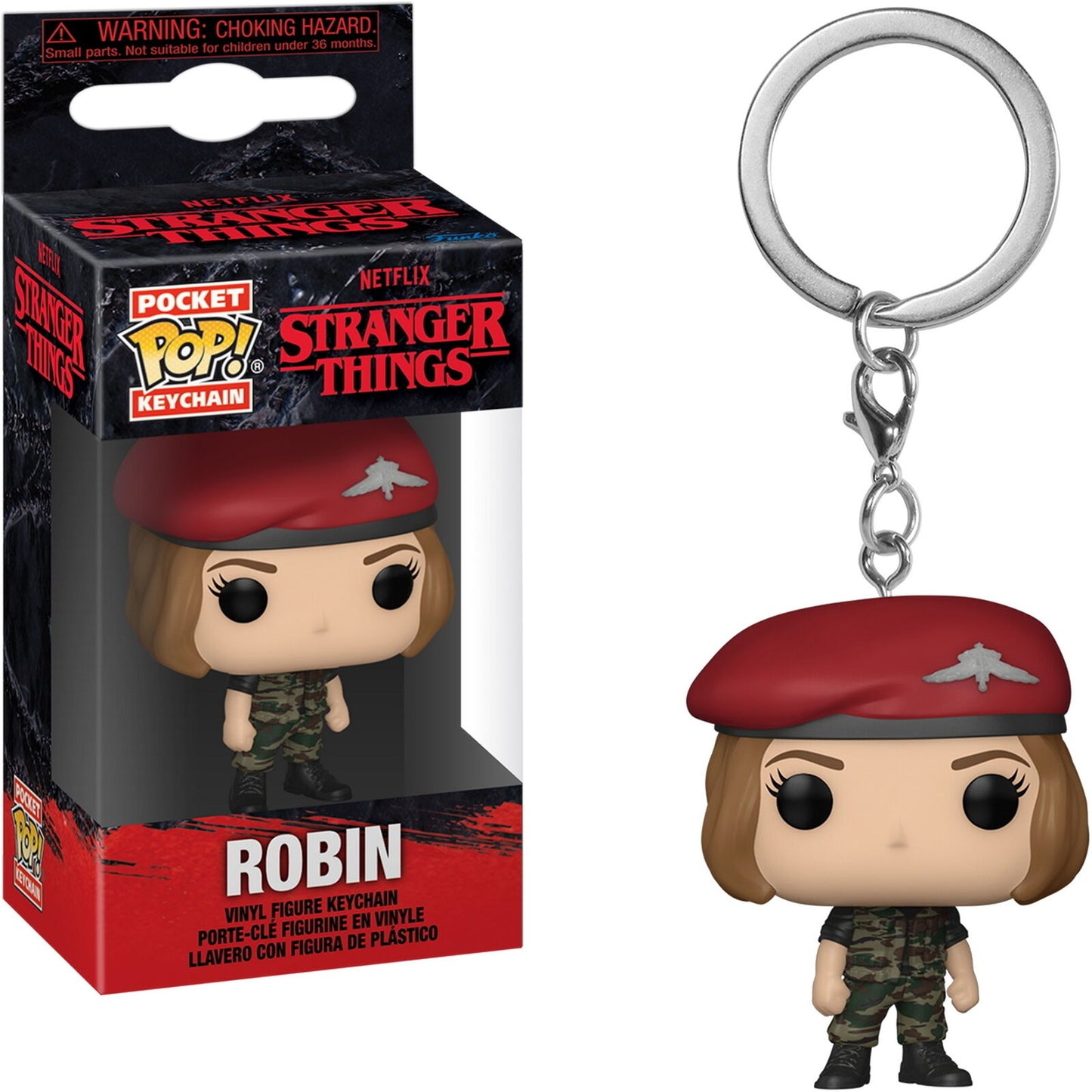 Stranger Things Hunter Robin Pocket Pop Keychain