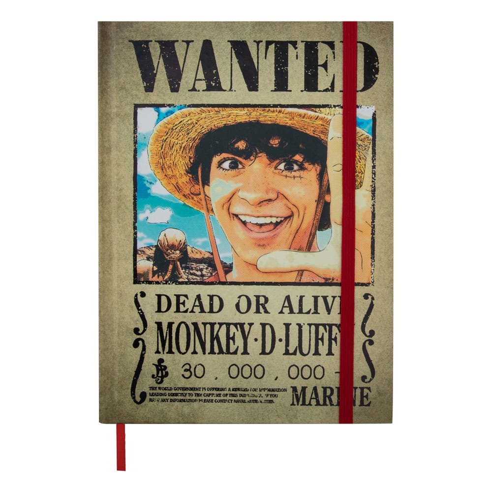 One Piece Wanted Notebook Poster