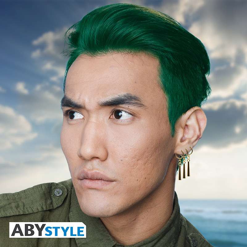 PREORDINE One Piece Zoro 3 Earrings Replica Orecchini