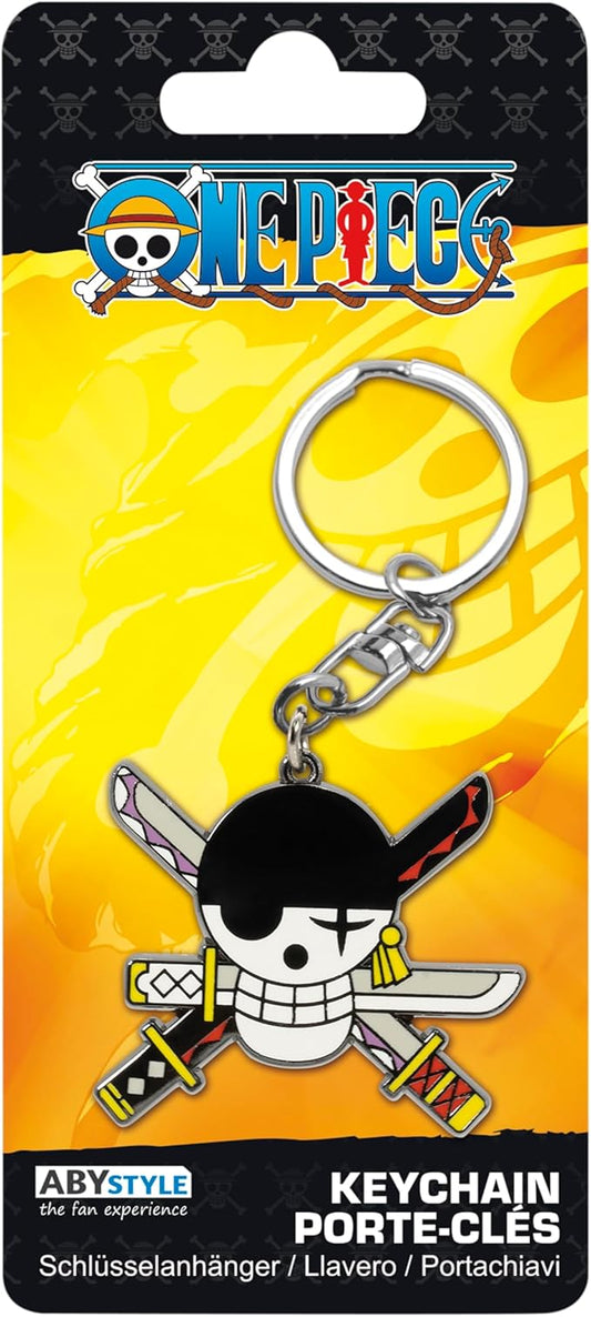 One Piece Zoro Portachiavi in metallo