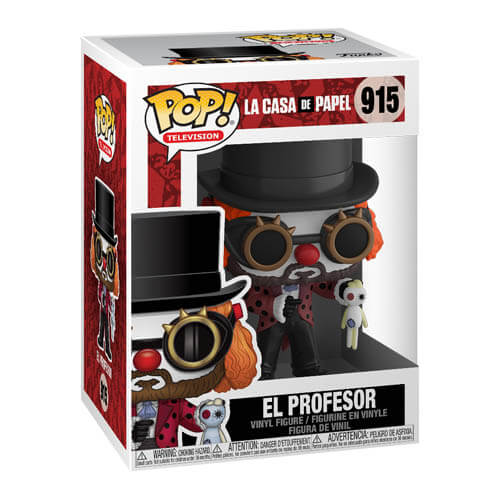 Money Heist La Casa De Papel Casa Di Carta Professore Clown Pop