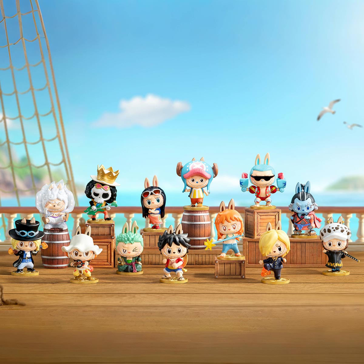 PREORDINE One Piece Labubu Figure Toy (blind box)
