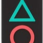 Playstation Shapes Rubber Keychain Portachiavi