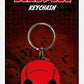 Deadpool Face Rubber Keychain Portachiavi