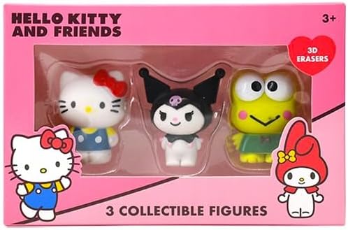 Hello Kitty 3d Erasers 3-Pack