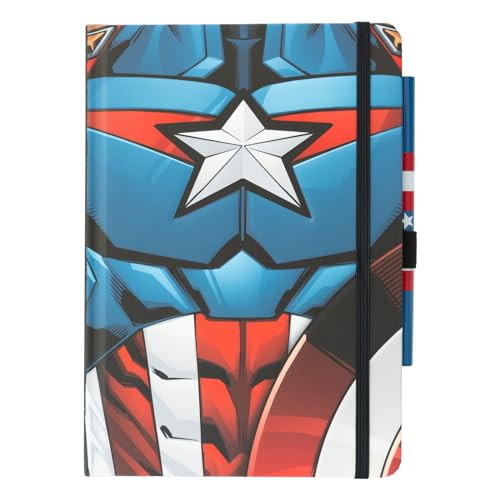 Captain America Quaderno Premium A5 Con Penna