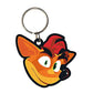 Crash Bandicoot Cartoon Rubber Keychain Portachiavi