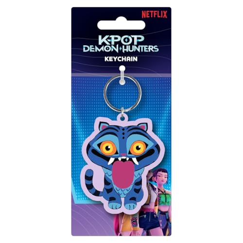 K-Pop Demon Hunters Derpy With Tongue Sticking Out Keychain Portachiavi