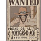 One Piece Poster Wanted Ace 52x35 Cm