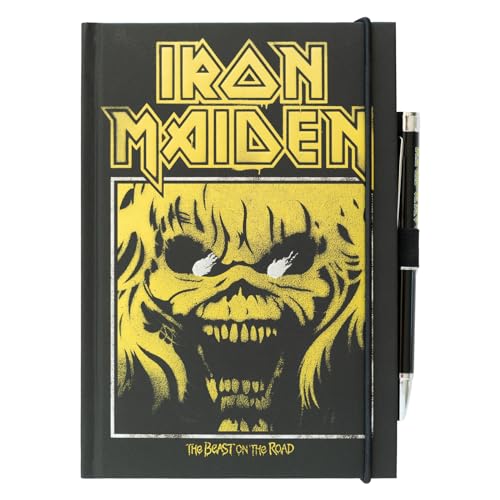 Iron Maiden Quaderno Premium A5 Con Penna Con Proiettore