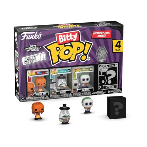 Nightmare Before Christmas Nbx Pumpkin Jack Bitty Pop 4 Pack