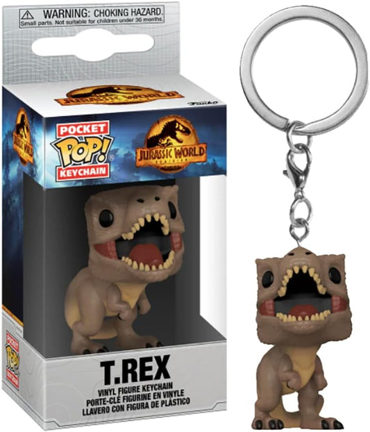 Jurassic World Dominion T.Rex Pocket Pop Keychain