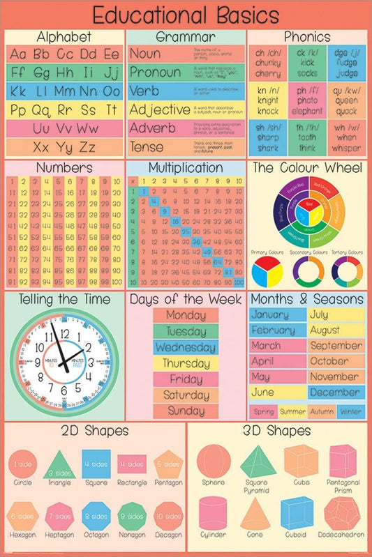 Educational Poster 61 X 91,5 Cm