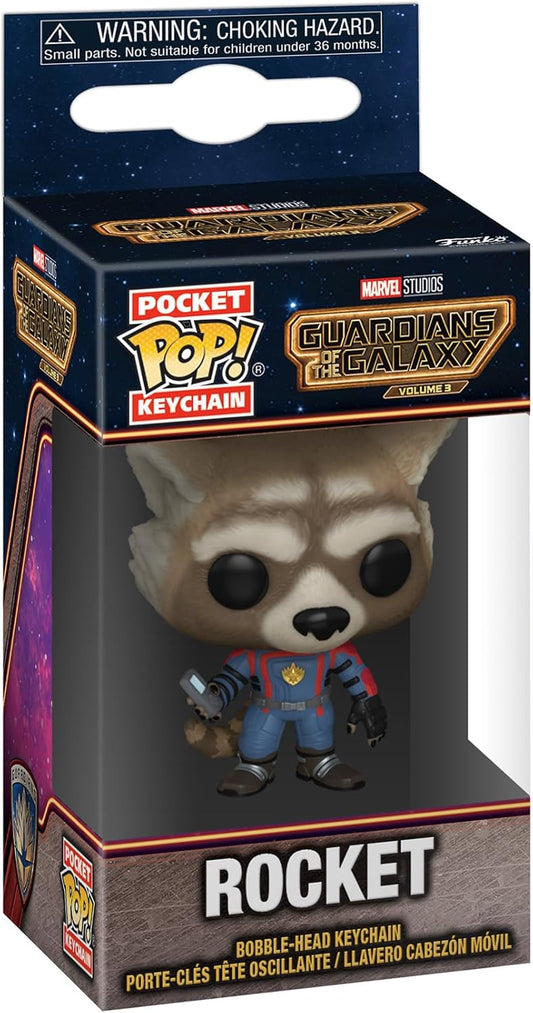 The Guardian Of The Galaxy Gotg Rocket Raccoon Pocket Pop Keychain