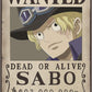 One Piece Wanted Sabo Poster 52x35 Cm