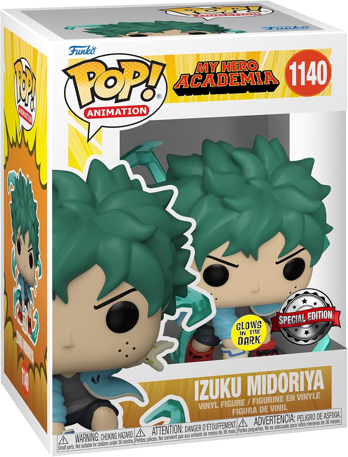 My Hero Academia Deku Izuku Midoriya With Gloves Glow In The Dark #1140 Pop