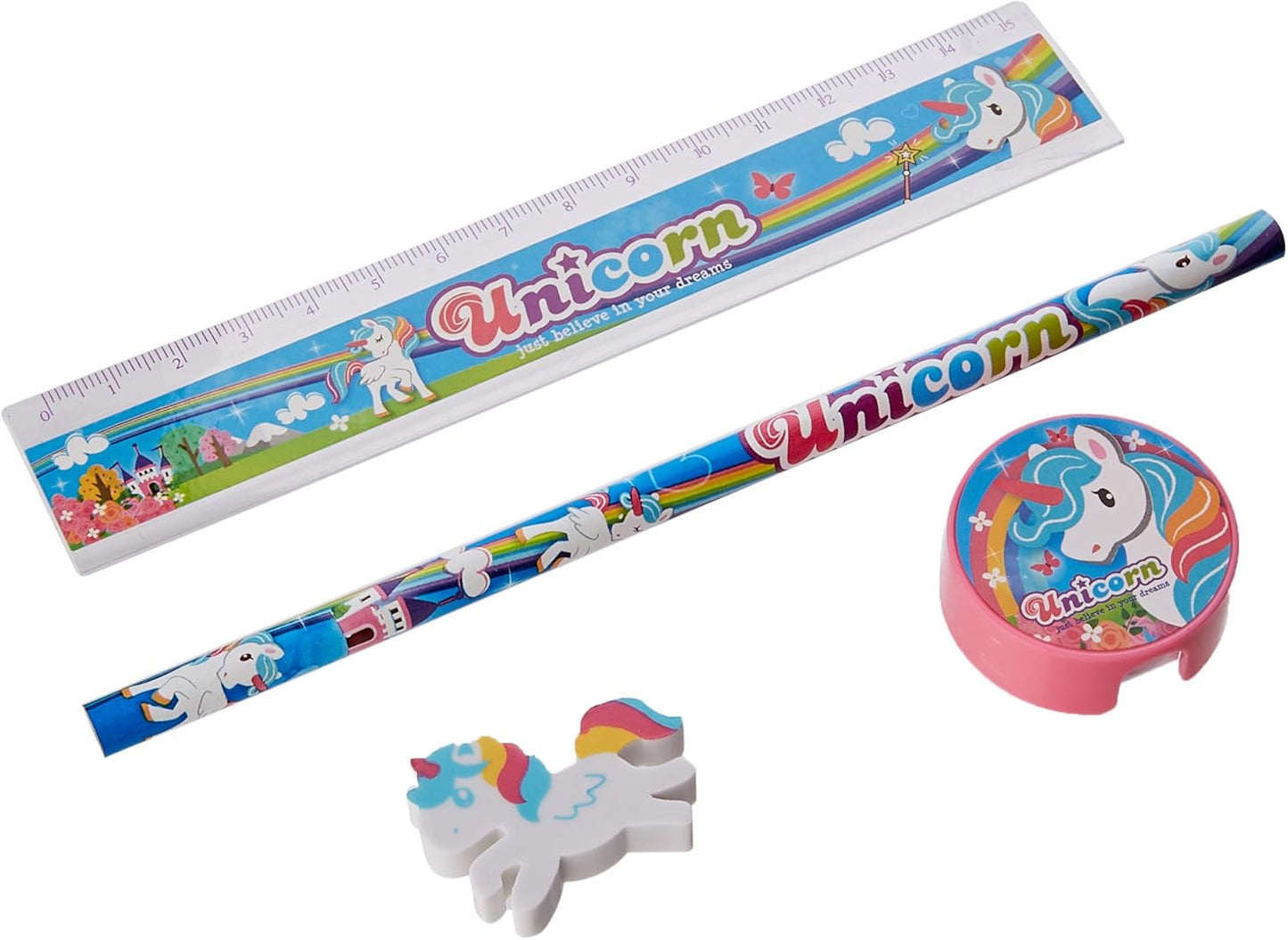 Unicorno Stationary Set 4 Pezzi