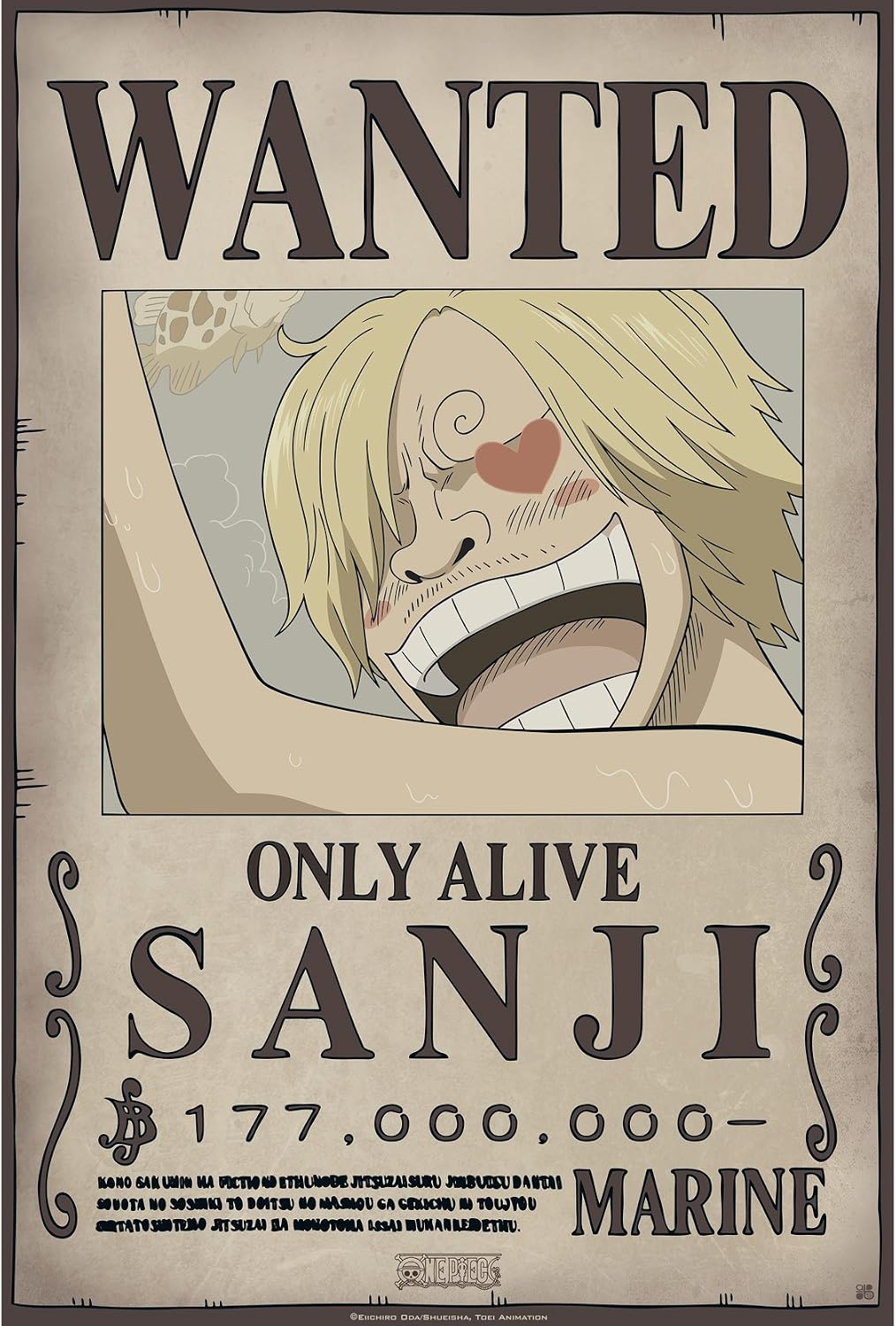 One Piece Wanted New World Sanji Poster 52x35 Cm