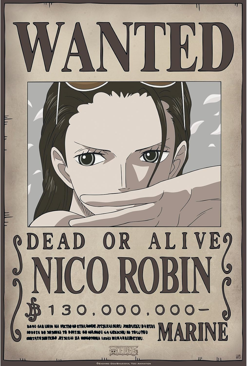 One Piece Wanted New World Nico Robin Poster 52x35 Cm