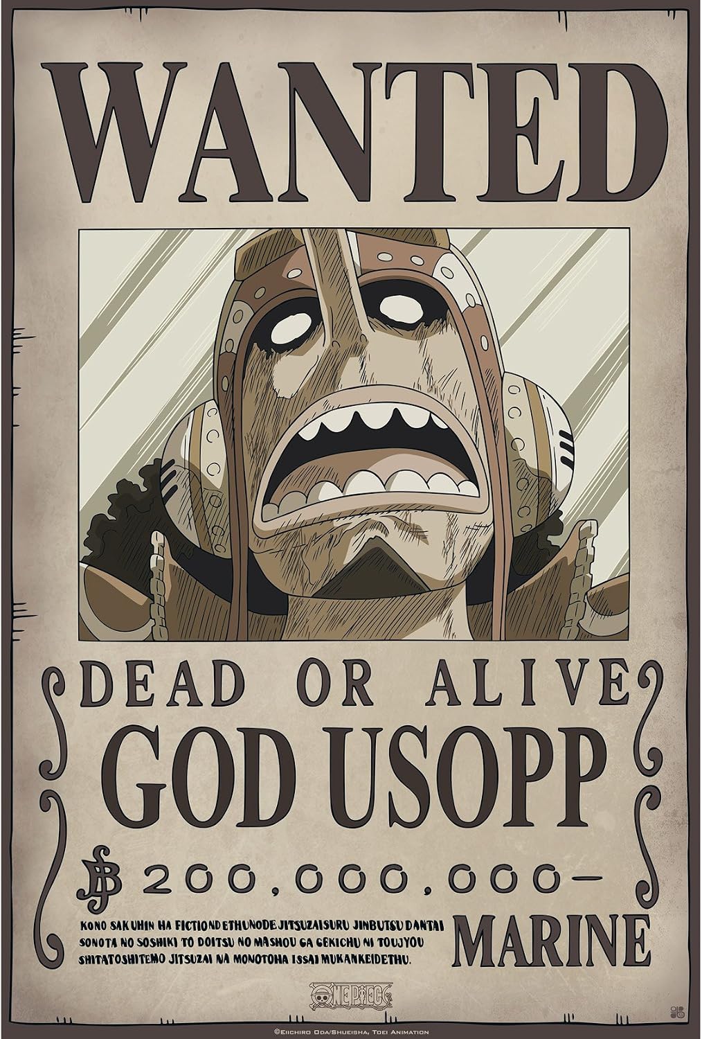 One Piece Wanted New World Usopp Poster 52x35 Cm