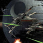 Star Wars Tie Fighter Vs X-Wing Tempered Glass Poster