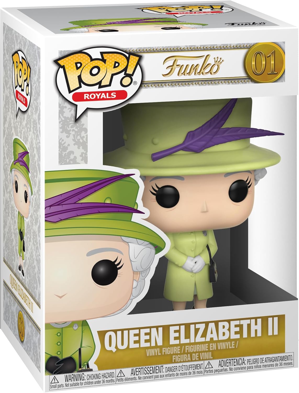 Queen Elizabeth Green Suit Pop
