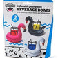 Inflatable Beverage Boats Tropical Birds 3-Pack