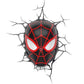 Marvel 3d Led Light Spider-Man Miles Morales Face Lampada Da Muro