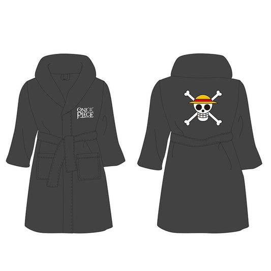PREORDINE One Piece Logo And Pirate Badge Robe Vestaglia in pile