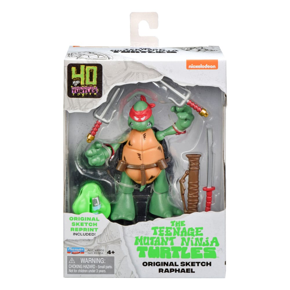 Teenage Mutant Ninja Turtles Action Figures 40th Anniversary 10 Cm Raffaello