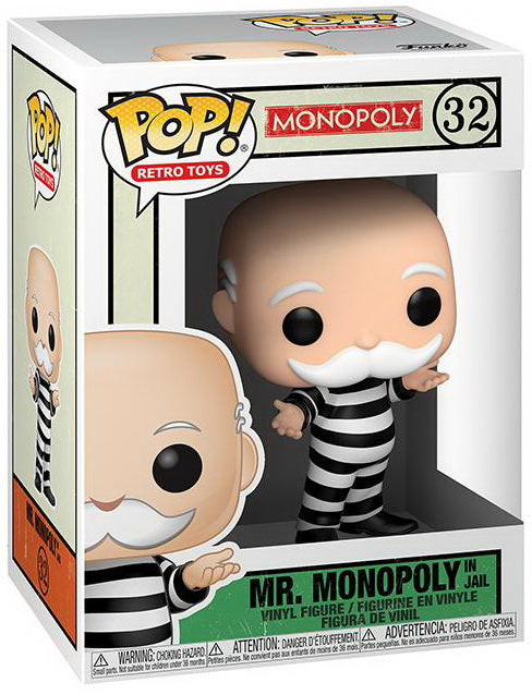MONOPOLY RETRO TOYS MR. MONOPOLY IN JAIL #32 POP