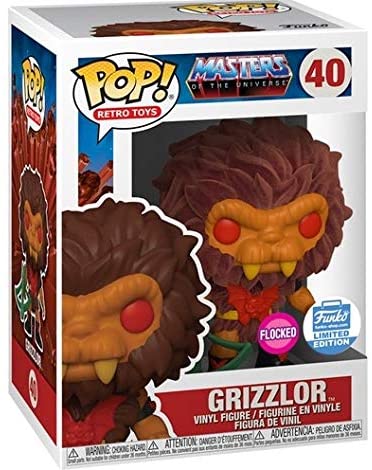 MASTERS OF THE UNIVERSE GRIZZLOR FLOCKED FUNKO SHOP EXCLUSIVE POP