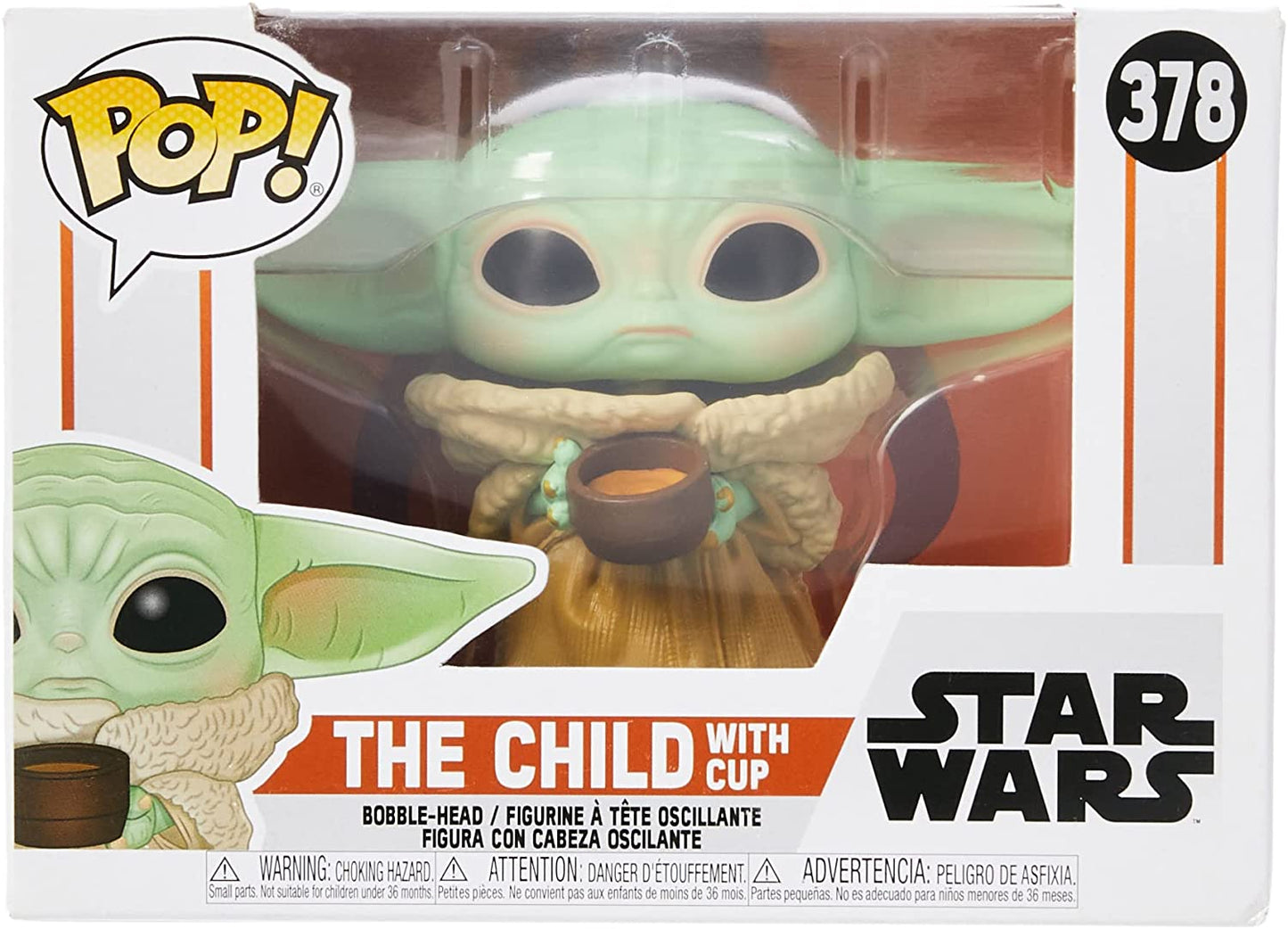 STAR WARS THE MANDALORIAN THE CHILD WITH CUP #378 POP