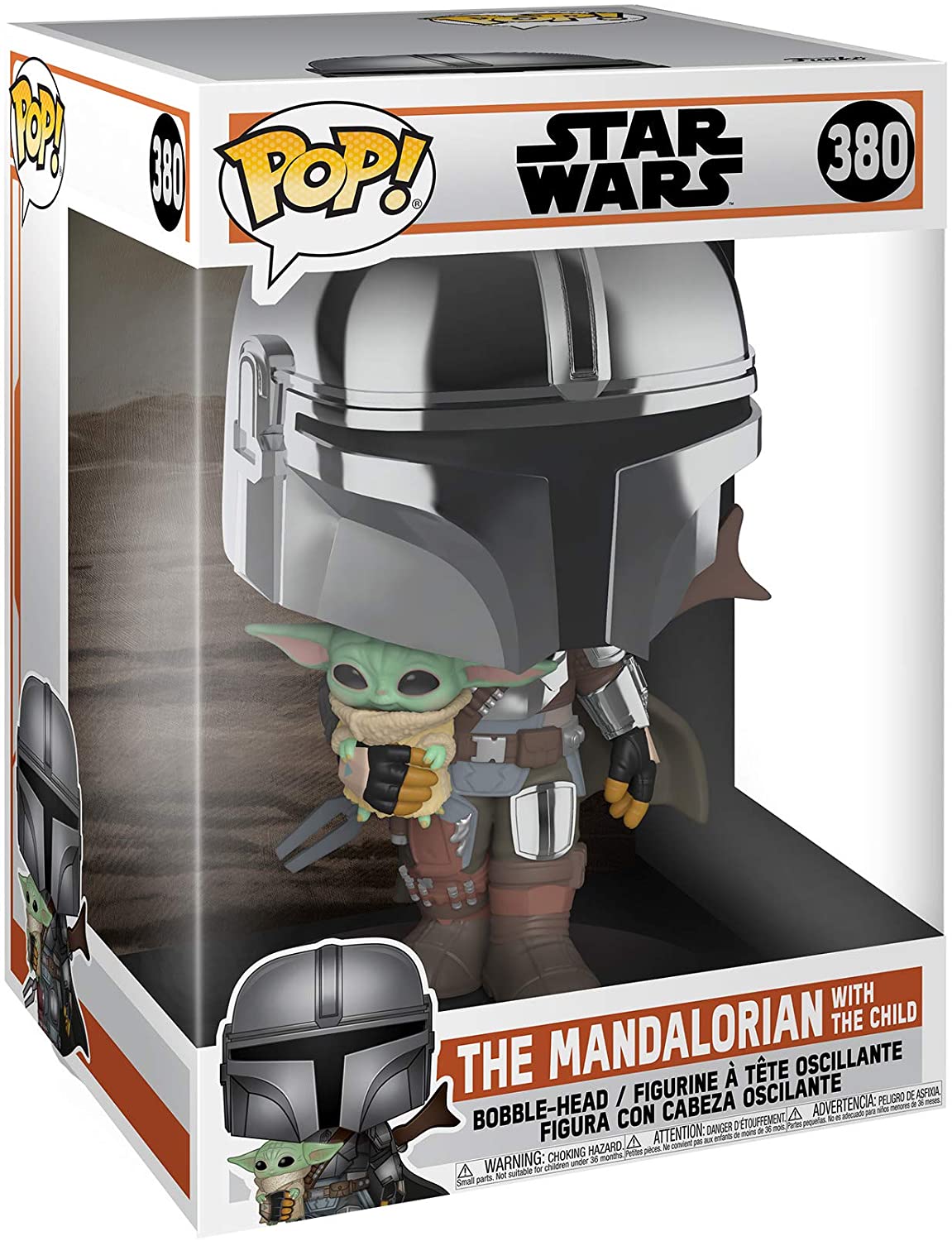 STAR WARS THE MANDALORIAN WITH THE CHILD LIFE SIZE #380 POP
