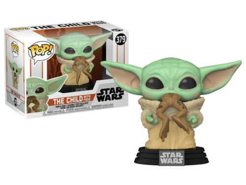 STAR WARS THE MANDALORIAN THE CHILD BABY YODA WITH FROG #379 POP